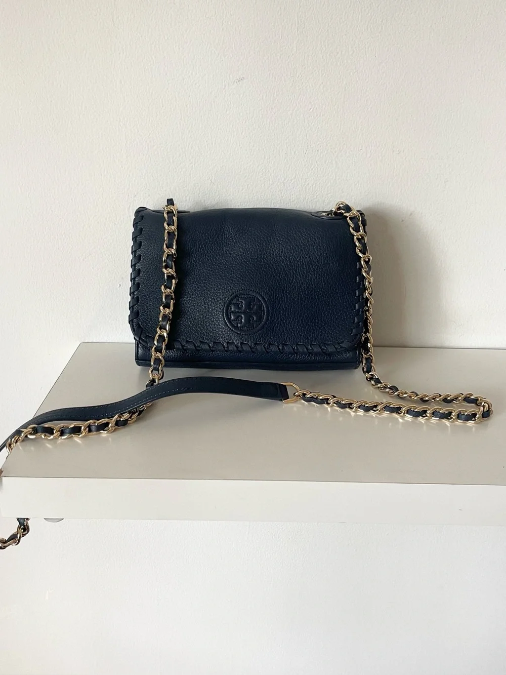 Tory Burch Navy Blue Crossbody Bag